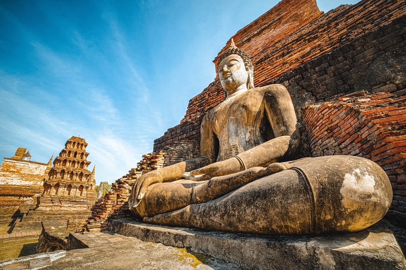 Exotic travel destination in Asia